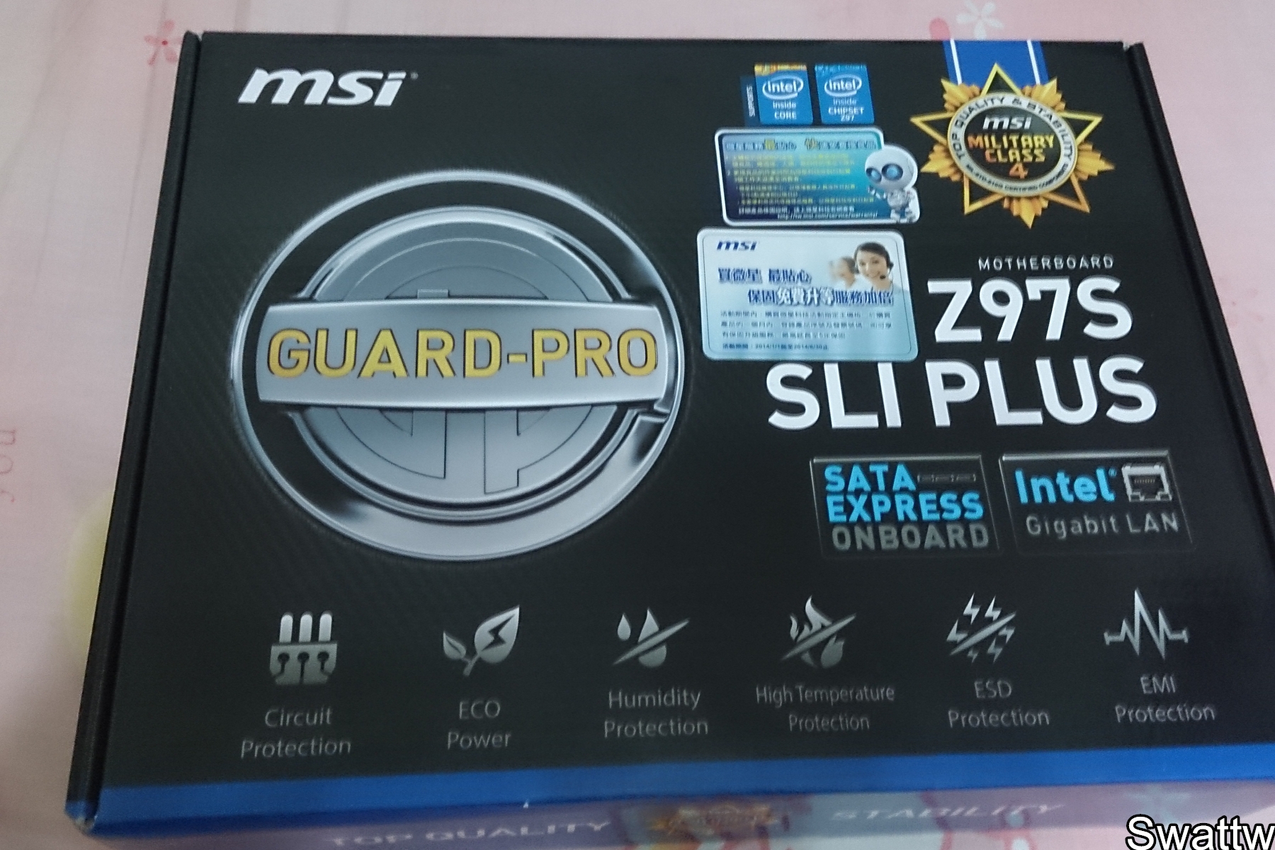 奇怪型號的CPU與MB開箱 E3-1231 V3 X msi Z97S-SLI PLUS